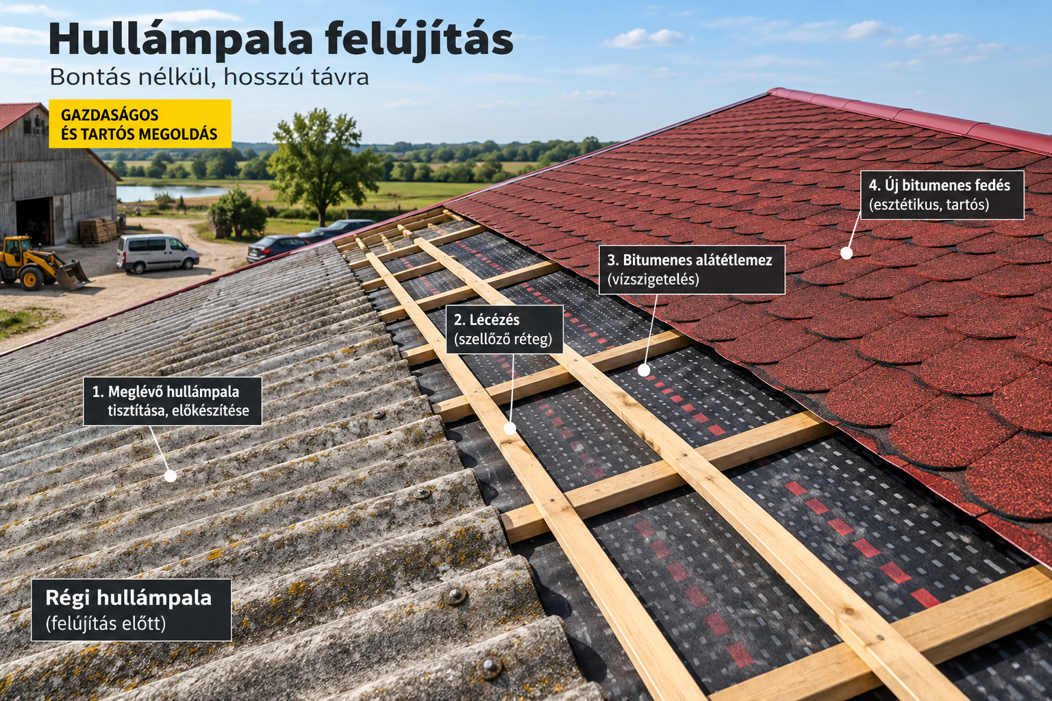 hullámpala felújítás 